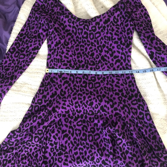 Betsey Johnson purple leopard print dress NWT - Picture 8 of 8
